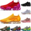 vapormax vapor max 2019 Nouveau unisexe MOC 2 2.0 FK Hommes Laceless futurisme Chaussures de course Shock jogging Femmes Coussin d'air Knit Chaussures Homme 36-45