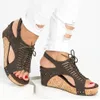 Platform Sandalet Takozlar Kadınlar Için Ayakkabı Topuklu Sandalia Mujer Yaz Ayakkabı Bayan Espadrilles Gladyatör Erkek Sandalet