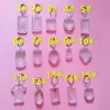 50 stuks veel rechthoek hart ronde stijlen transparant blanco acryl insert po fotolijst sleutelhanger sleutelhanger diy split ring gift271r