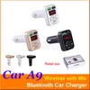 Adaptador FM A9 Bluetooth Carregador de Carro Transmissor FM com Adaptador Dual USB Handfree MP3 Player Suporte TF Cartão para o iPhone Samsung Universal