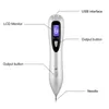 LCD Display Plasma Pen tattoo Mole Removal pen Dark Spot Remover for face body skin tags Freckle remover Point Pen Beauty Care Free Ship