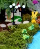 Sztuczne Śliczne Zielone Żółwiki Zwierzęta Wróżka Garden Miniatury Gnomes Moss Terrariums Rzemiosła żywiczne Figurki do dekoracji ogrodowej