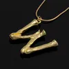 Gold Initial Necklaces Hip Hop Pendant Simple Exaggerated Lava Geometric Fashion 26 English Alphabets Letter Choker Jewelry Gifts for Women