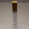 6ml Pusta Lip Gloss Tube Clear Lip Balm Tubes Kontenery Butelki Refillable Butelki Lip Gloss Tubes z bambusową pokrywą Szybka wysyłka F3686