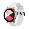 20mm Silicone Watchband för Samsung Galaxy Watch Aktiv R500 42mm Gear S2 Sport HUAMI AMAZFIT BIP TICWATCH 2 Byte Bracelet Band Strap