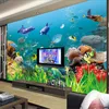 子供のためのカスタムサイズ3D立体壁壁画のための壁紙水中の世界子供の寝具の寝具のソファーTVの背景