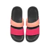 Hot Koop Mannen Dames Designer Slippers Benassi Zwart Wit Rood Gestreepte Sandalen Causale Antislip Summer Slippers Slippers Slippat Maat 36-45