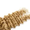 Vague profonde 1b 27 Blonde blonde blonde vierge brésilien brésilien tissage 3pcs miel ondulé blonde ombre paquets de cheveux humains office le double 7686932