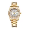 ロールヒップホップメンのウォッチCagarny Fashion Women'sQuartz Watches Diamonds Wristwatch Waterproof GoldenElogioMasculino279l