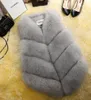 Women Winter Coat Fur Coat Fashion Sleeveless Artificial Faux Fur Vest Coat Warm and Comfort Autumn Winter Fashion Casual Slim