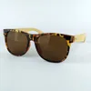 Natural Bamboo Sunglasses Unisex Designer Wood Sun Glasses With Plastic Frame Wooden Legs LOGO Engraved Service 4 Colors