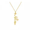 18k gold arabic name necklace