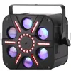 6pcs six yeux led Moonflower tête mobile dmx 5x8w rgbwa led tête mobile faisceau stroboscopique tournesol night club fête effet de scène lumières