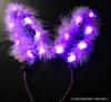 Świecące pióro Królik Uszy na głowę Luminous Headdress Celebration Party Supplies GB620