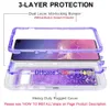 Dla Samsung S10 Case Robot Ciecz Quicksand Glitter Bling Back Cover Phone Case dla Samsung Galaxy S10 S10E