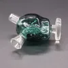 Pipe à eau Mini crâne Bong verre narguilé émoussé barboteur accessoires pour fumer petit bol de tuyau à main