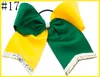 5 stuks glitter cheer haarelastiekjes cheerleading boog met glitterstaarten1099765