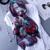 Fashion-Scarf Silk Print Mor's Day Fit Spring Summer Tillbehör Gåva till Joker Mer Högkvalitativ Tjejens Scarf Sunscreen Scarf 160x50cm