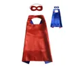 Children Superhero Capes and Masks Party Costumes Set Dual Color for Boys Girls' Role Cosplay Fancy Dress