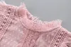 Mädchen Prinzessin Spitze Kleider Kleidung Baby-Parteiballkleid Kleid Frühlingsherbstkinder für 2-8 Jahre alte Kinder Kleidung