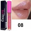 CmaaDu Batom Líquido de Longa Duração Maquiagem Batom Matte Brilho Metálico Gloss Labial Cosméticos Make Up Lipgloss 12 Cores