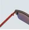 Wholesale-Luxury Sunglasses For Men Brand Design Fashion Sunglasses Wrap Sunglass Pilot Frame Mirror Lens Carbon Fiber Legs without boxl