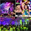 LED Stage Party Lights Disco Ball Strobe Light Sound Activated Laser Projector Effect Lamp with Remote Control Dj Lighs for Home Parties DJ Bar