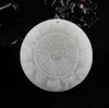 Natural A Goods Xinjiang an White Jade Afghanistan White Jade Tai Chi Gossip Dragon Pendant Pendant Whole185U