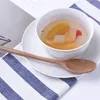 Drewniana łyżka kuchnia gotowanie jadalnia zupa ryżowa herbata miodowa deserowa deserowa łyżka dla dzieci stołowe 23.5x4.2mm