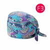 Gorro exfoliante para mujer, gorro ajustable con estampado de moda de algodón, ligero y transpirable, gorro de trabajo para hombre, 48 estilos