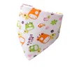 Baby Dribs Waterproof Trójkąt bawełniany kreskówka dziecko bandana bandana śliniak babador dryblowanie śliniaków nowonarodzone szmatki