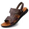 Sandals Beach Fashion in pelle fatta a mano Scarpe casual per uomini pantofole estate Male Passeggiate Sneakers all'aperto Sandalia