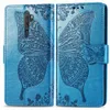 Voor OPPO A9 2020 Case met portemonnee -kaarthouder Telefoon Standstand Magnetische clip Ponse Bol Flower Butterfly Patroon Handstrapa9 22163963