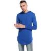 2019 New Men's high street spring foreign trade hot hooded long sweater men's T-shirt men\x27s t\x2dshirt B25