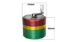 Aluminium Alloy Thread Grinder 4 Layers Diameter 63mm Multi Colors Handle Herb Grinders Smoking Accessories GR174