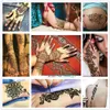 Drop Ship Henna Paste tillfällig tatuering Vattentät kroppsfärg Hena Art Cream Cone för stencil Mehndi Body Art TSLM21872571