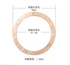 Uit Maat: 38mm Zilver Rose Gold Pink Ceramic Dezel Insert voor 40 mm horloge