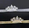 Baby Infant Luxury Shine diamond Crown Headbands girl Wedding Hair bands Children Hair Accessories Christmas boutique party supplies gift Y