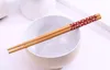 350Pairs Kina "East Meet West" Naturliga Bamboo Chopsticks Porslin Wedding Favor Gift Souvenir Gratis Frakt Lin4431