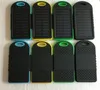 5000mAh solar power Charger Portable source Dual USB LED Flashlight Battery solar panel waterproof Cell phone power bank for Mobil6454342