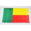 Benin 90 * 150cm sjunker banner gratis frakt 3x5 fot Benin national flagga för möte, parade, fest, hängande, dekoration