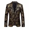 Мужской костюм JAYCOSIN, мужской пиджак с цветочным принтом, облегающий стильный пиджак с зубчатыми лацканами, куртка, свадебное пальто для мужчин Luxury2515