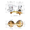 Multiple Ways Water Outlet Intubation Connection 10/12.5/14.5cm Brass Shower Faucets Mixer Ceramic Valve Core Set Bathroom