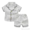 Children039s Пижамный комплект, новинка 2019 года, пижамные штаны с короткими рукавами для мальчиков, Children039s, одежда для малышей, хлопок, домашнее обслуживание, лето6951355