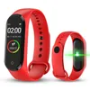 M4 Band Smart Wristband 3 Färg Amoled Skärm för Miband 4 Smartband Fitness TraKer Bluetooth Sport Vattentät