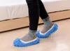 100st Dammsugare Grazing tofflor Hus Badrumsgolv Rengöring Mop Cleaner Slipper Lazy Shoes Cover Chenille