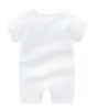New Spring Summer Baby Boy Girls Pagliaccetto Tuta da neonato in cotone a maniche corte Cartone stampato Bambini Vestiti per neonati 4 colori