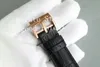 Роскошные часы из розового золота для мужчин, часы Saxonia, мужские автоматические часы Miyota 9015 с кожаным ремешком, повседневные наручные часы Eta
