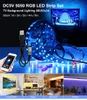 USB LED 스트립 5050 RGB 변경 가능한 LED TV 배경 조명 50cm 1m 2m 3m 4m 5m DIY 유연한 LED 빛