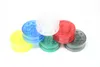 Plastic Tabak Kruid Grinders Kleurrijke 3 Onderdelen Smoking Pijp Filter Grinder Tools Dia 60mm Rookhulp